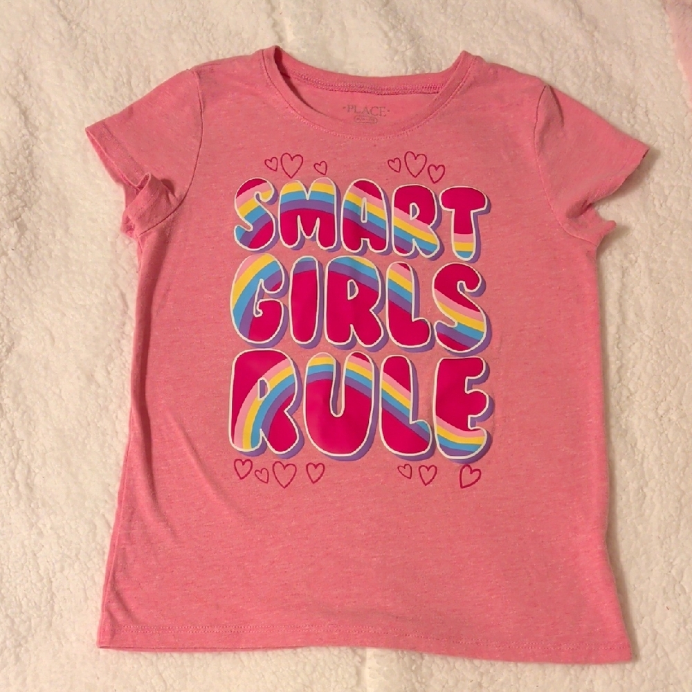 The Children's Place Pink 'Smart Girls Rule' Tee